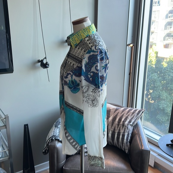 Women's ETRO Patterned Button Up Blouse Size 44 IT / 8 US - Picture 4 of 9